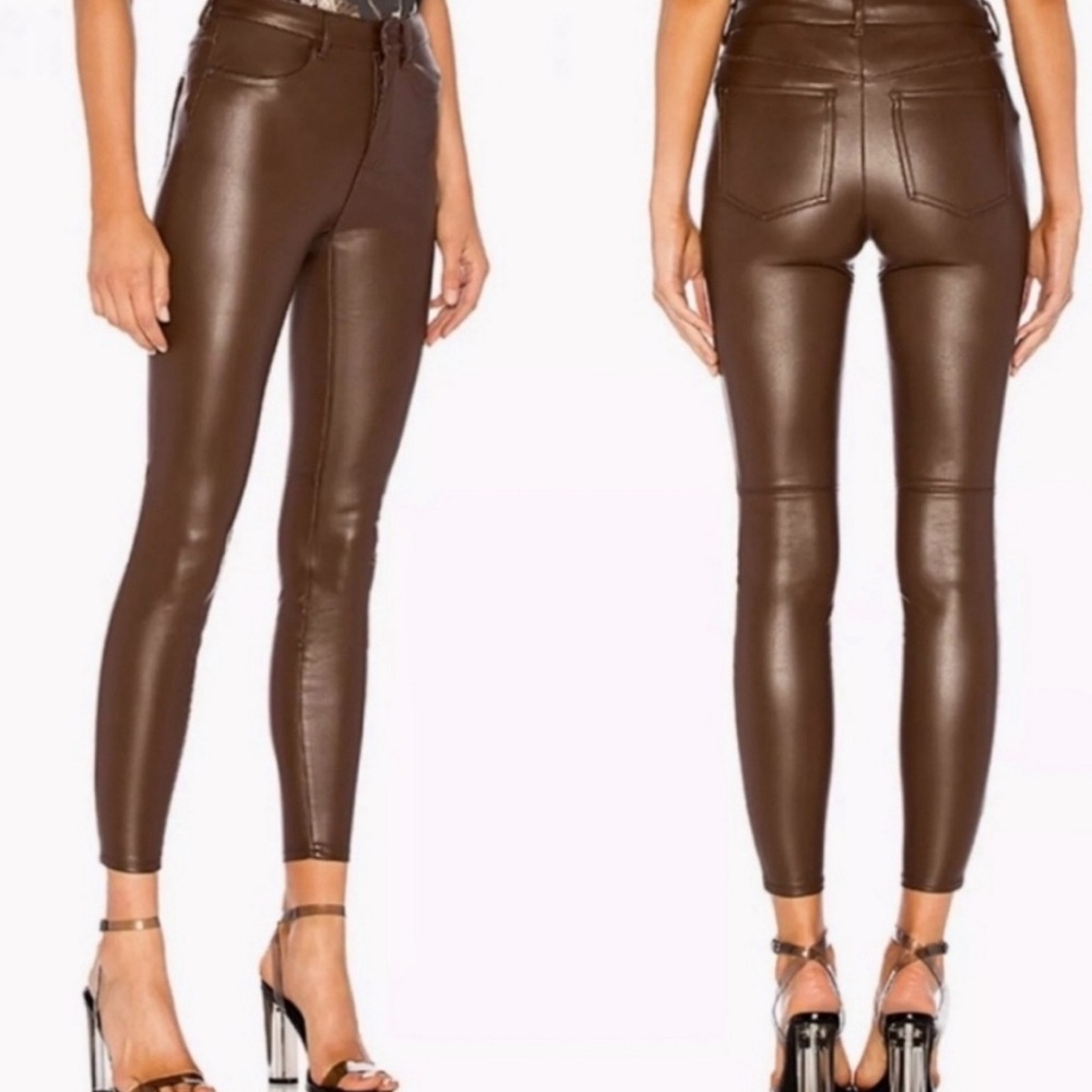 FREE PEOPLE FAUX LEATHER PANTS